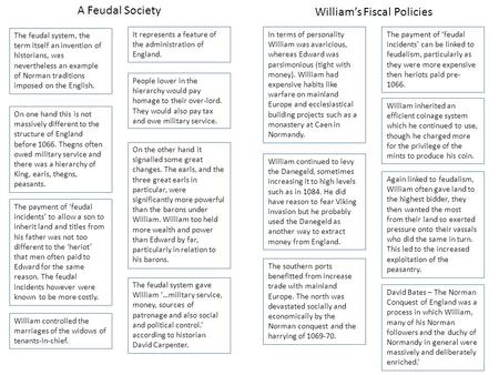 It represents a feature of the administration of England. In terms of personality William was avaricious, whereas Edward was parsimonious (tight with money).