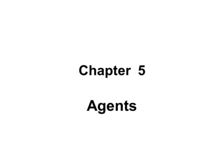 Chapter 5 Agents. AIA 3.3.1 “The Contractor shall be solely responsible for and have control over construction means, methods, techniques, sequences,