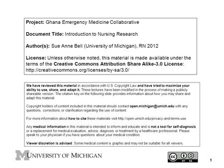 Project: Ghana Emergency Medicine Collaborative