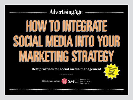 © 2013 Crain Communications Inc. May 20, 2013 SOCIAL MEDIA MONITORING TOOLS AND SERVICES SOURCE: CAWLEY, R. 2010. THE 1 PERCENT SOLUTION: MANAGING ONLINE.