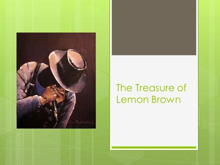 The Treasure of Lemon Brown