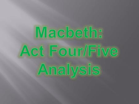  BEWARE MACDUFF - Macduff kills him in the end  NEVER VANQUISHED TIL BIRNAM WOOD COMES TO DUNSINANE HILL - Malcolm has soldiers disguise their numbers.