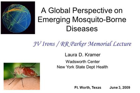 A Global Perspective on Emerging Mosquito-Borne Diseases