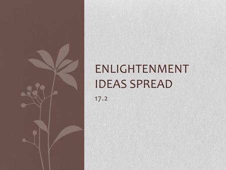 Enlightenment Ideas Spread