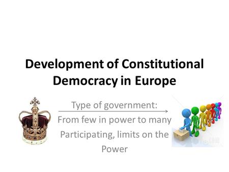 Development of Constitutional Democracy in Europe