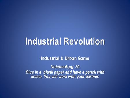 Industrial Revolution