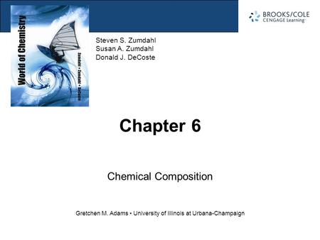 Chapter 6 Chemical Composition.