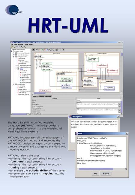 The Hard Real-Time Unified Modeling Language (HRT-UML) method provides a comprehensive solution to the modeling of Hard Real Time systems. HRT-UML incorporates.