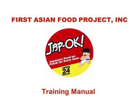 FIRST ASIAN FOOD PROJECT, INC