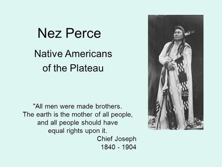 Native Americans of the Plateau