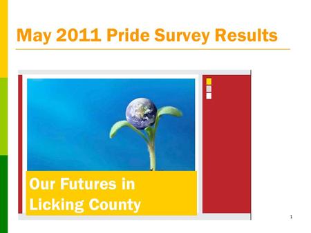 1 May 2011 Pride Survey Results Our Futures in Licking County.