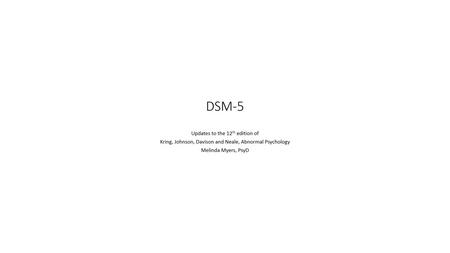 Chapter 5: Mood Disorders Persistent Depressive Disorder Replaces proposed name Dysthymia (Chronic Depression) Combines Dysthymia and Major Depressive.