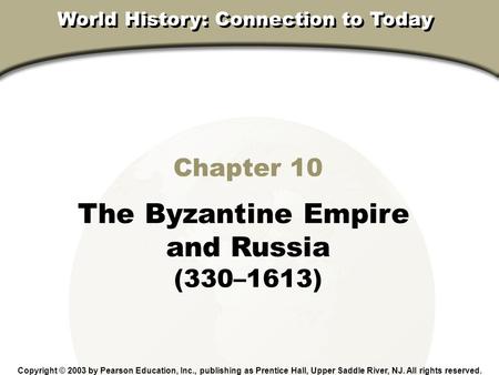 World History: Connection to Today