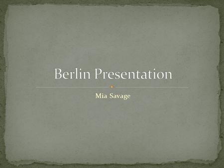 Mia Savage. A former symbol of the divided city, it drew visitors who used to climb an observation platform in order to get a glimpse of the world behind.