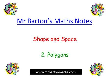 Mr Barton’s Maths Notes