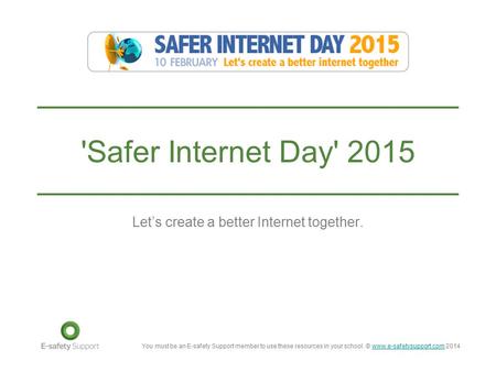 Let’s create a better Internet together.