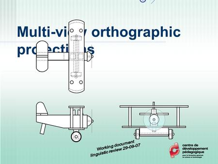 Multi-view orthographic projections. Multi-view orthographic projections are a part of parallel projections. In this type of drawing, the observer is.