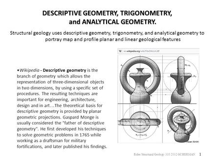 DESCRIPTIVE GEOMETRY, TRIGONOMETRY, and ANALYTICAL GEOMETRY.