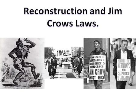 The Reconstruction era was after the American civil war, from 1865 to 1877. Reconstruction addressed how the eleven seceding states would regain self-government.