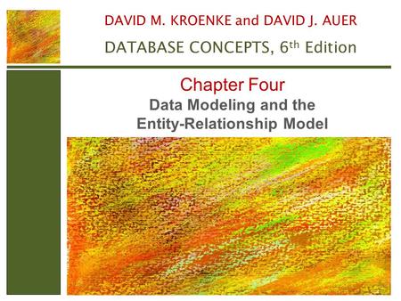 Data Modeling and the Entity-Relationship Model