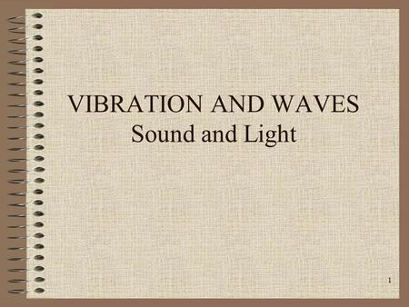 1 VIBRATION AND WAVES Sound and Light 2 3 Pendulum.