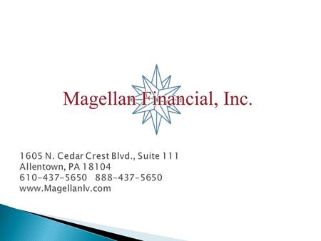  This and/or the accompanying statistical information was prepared by or obtained from sources that Magellan Financial, Inc (Magellan Financial, Inc.