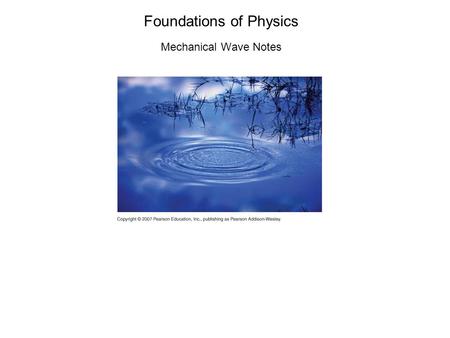 Foundations of Physics