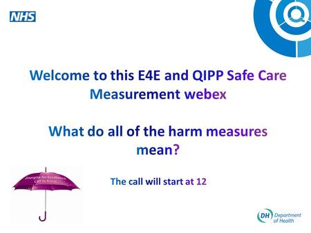 Did you know that every year in England there are… 50,552 patients with pressure ulcers (category III&IV) like these 13,945 patient falls (with harm)