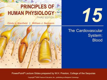 The Cardiovascular System: Blood