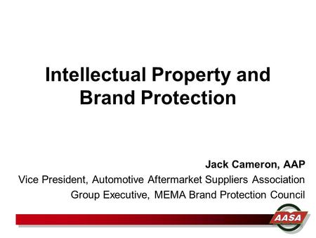 Intellectual Property and Brand Protection