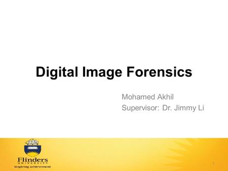 Digital Image Forensics