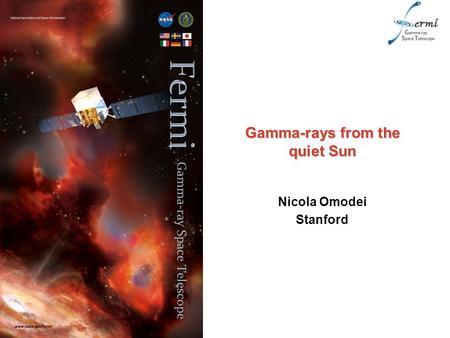 Gamma-rays from the quiet Sun Nicola Omodei Stanford.