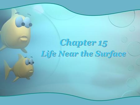 Chapter 15 Life Near the Surface.