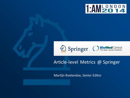 Martijn Roelandse, Senior Editor Article-level Springer.