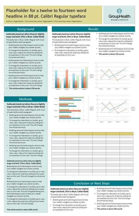 Placeholder for a twelve to fourteen word headline in 88 pt. Calibri Regular typeface Authors, Organization 1, First name last name, Organization 2, First.