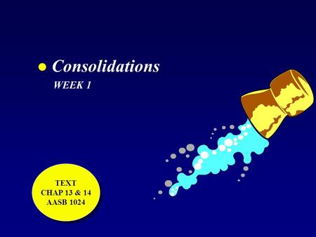 L Consolidations WEEK 1 TEXT CHAP 13 & 14 AASB 1024 TEXT CHAP 13 & 14 AASB 1024.