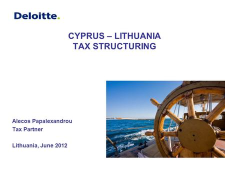 CYPRUS – LITHUANIA TAX STRUCTURING