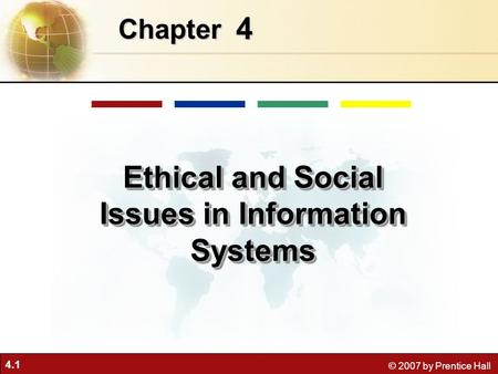 Ethical and Social Issues in Information Systems