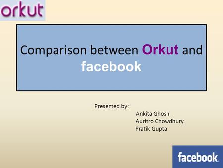 Comparison between Orkut and facebook