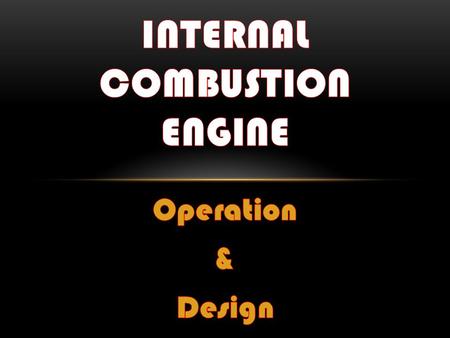 Internal Combustion Engine