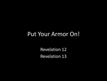 Revelation 12 Revelation 13