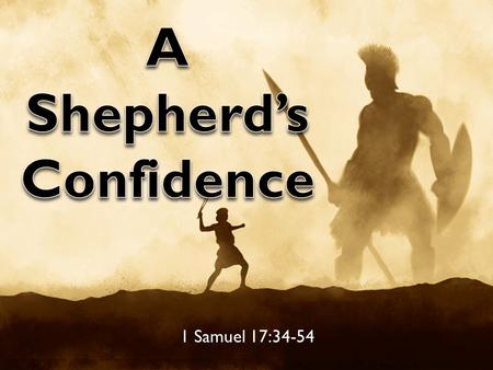 1 Samuel 17:34-54. Goliath was a “champion” of the Philistines. Goliath was an imposing figure. ◦ He stood about 9½ feet tall. ◦ His armor weighed over.