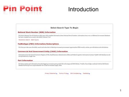 1 Introduction. 2 Design Objectives Integrate with DPMP Acquire parts data from any source Discover sources on Government Portals Transform commercial.