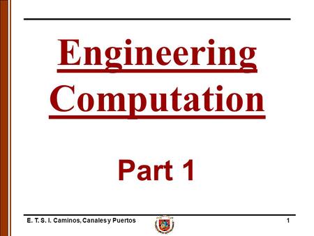 Engineering Computation