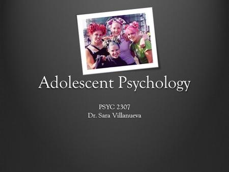 Adolescent Psychology