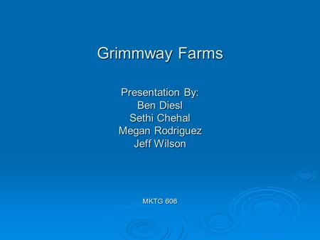 Grimmway Background and History