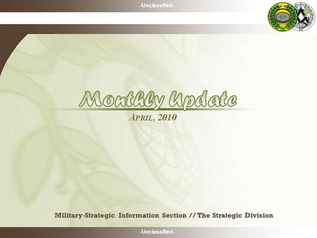 -Unclassified- Military-Strategic Information Section // The Strategic Division.