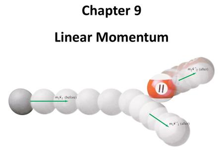 Chapter 9 Linear Momentum