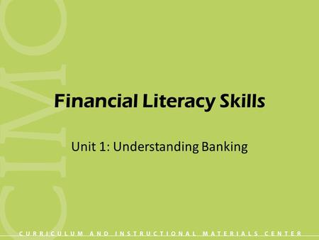 Financial Literacy Skills