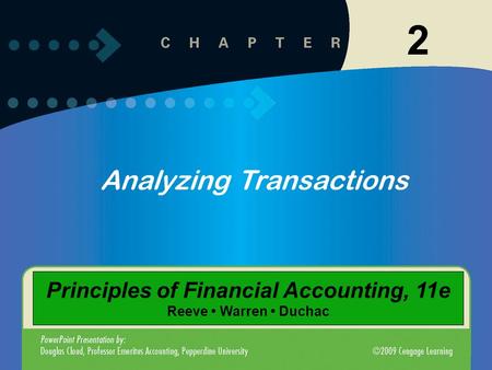 Principles of Financial Accounting, 11e